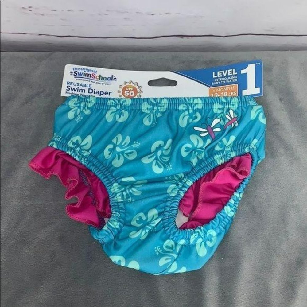 Swim Schools Level One Reusable Swim Diaper girls